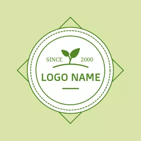 Casual Logo Vivifying Green Sprout logo design