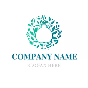 植物学ロゴ White and Green Perfume logo design