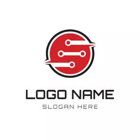 Connect Logo White Data and Digital logo design