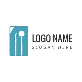 Shape Logo White Dental Equipment logo design