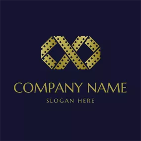 Photography Logo Yellow Film and Photography logo design